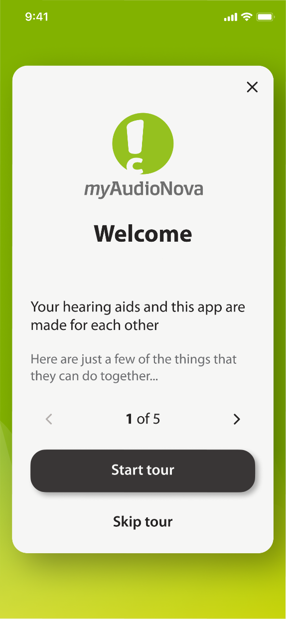 Onboarding card one: what the app is for.
