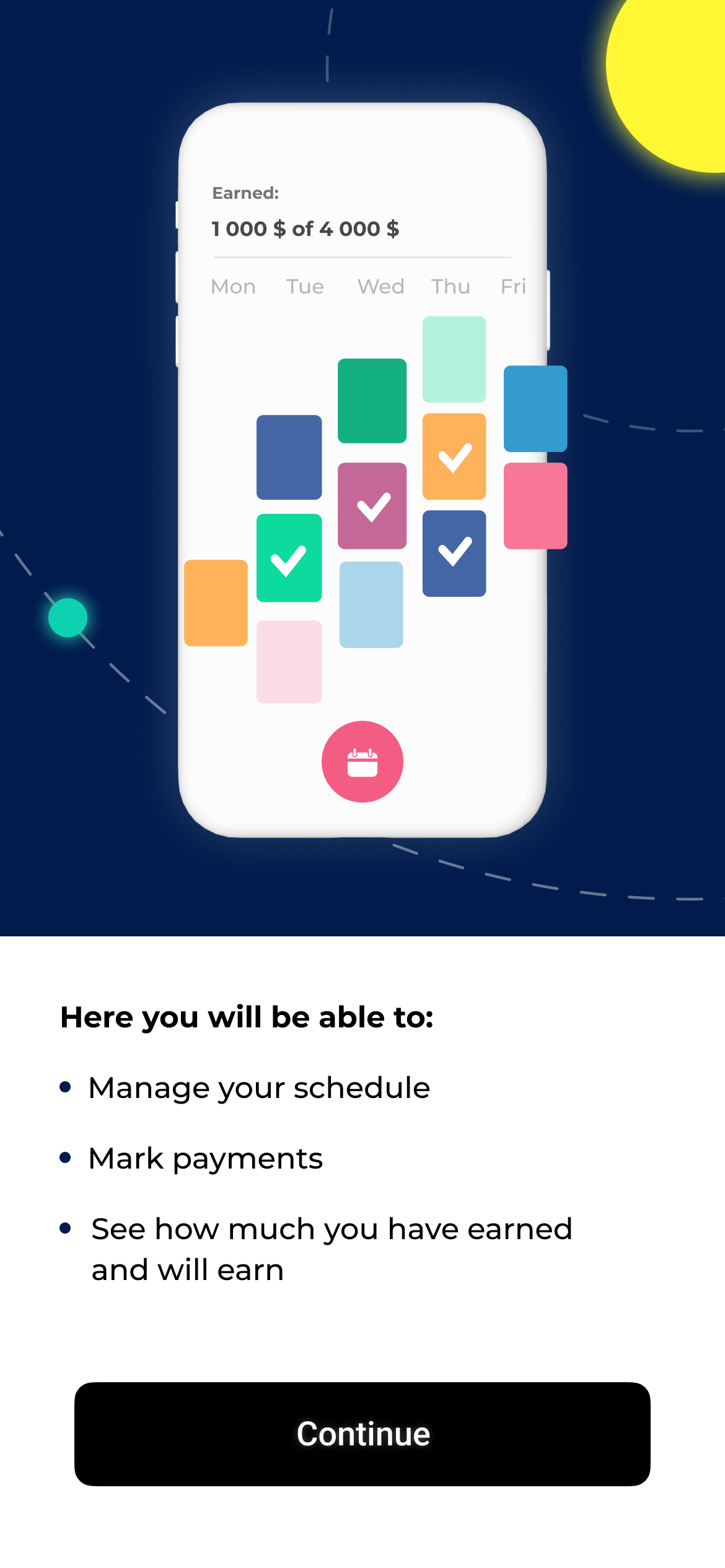 Redesigned onboarding screen 4